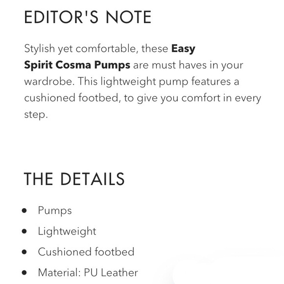 NWOB Easy Spirit ‘Cosma’ Pumps - Picture 13 of 13